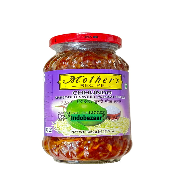 Mother's Chhundo Sweet Mango Pickle 340g Exp. 24-10-2026