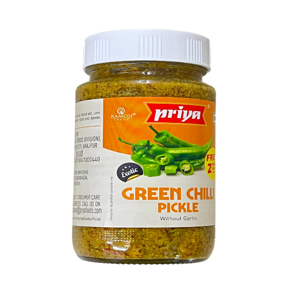 Priya Green Chilli Pickle 300g Exp. 4-10-2026