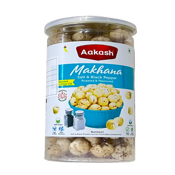 Aakash Makhana Salt & Black Pepper 80g