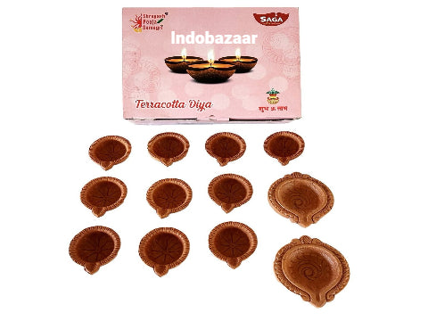 Diwali Diya Plain 12diyas set
