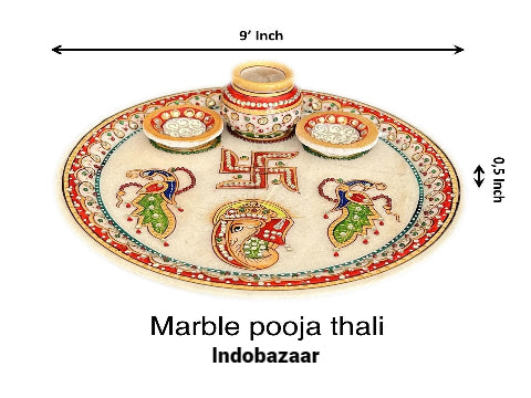 Marble Pooja Thali A