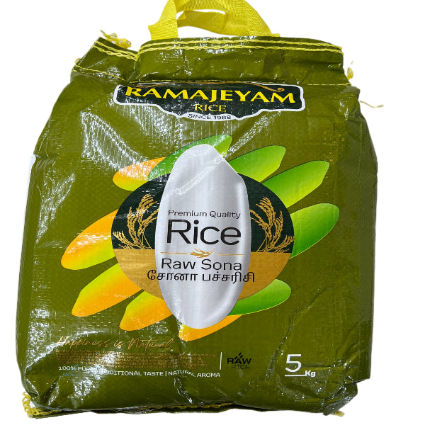 Sona Masoori Raw Rice 5kg Ramajeyam